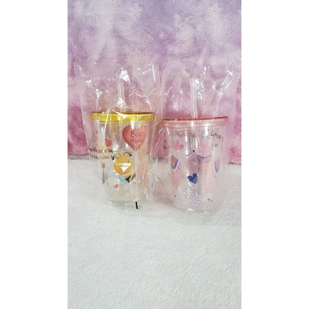 Far East Brokers And Consultants BPA Free Reusable Bee Mine Llama Tumbler Combo